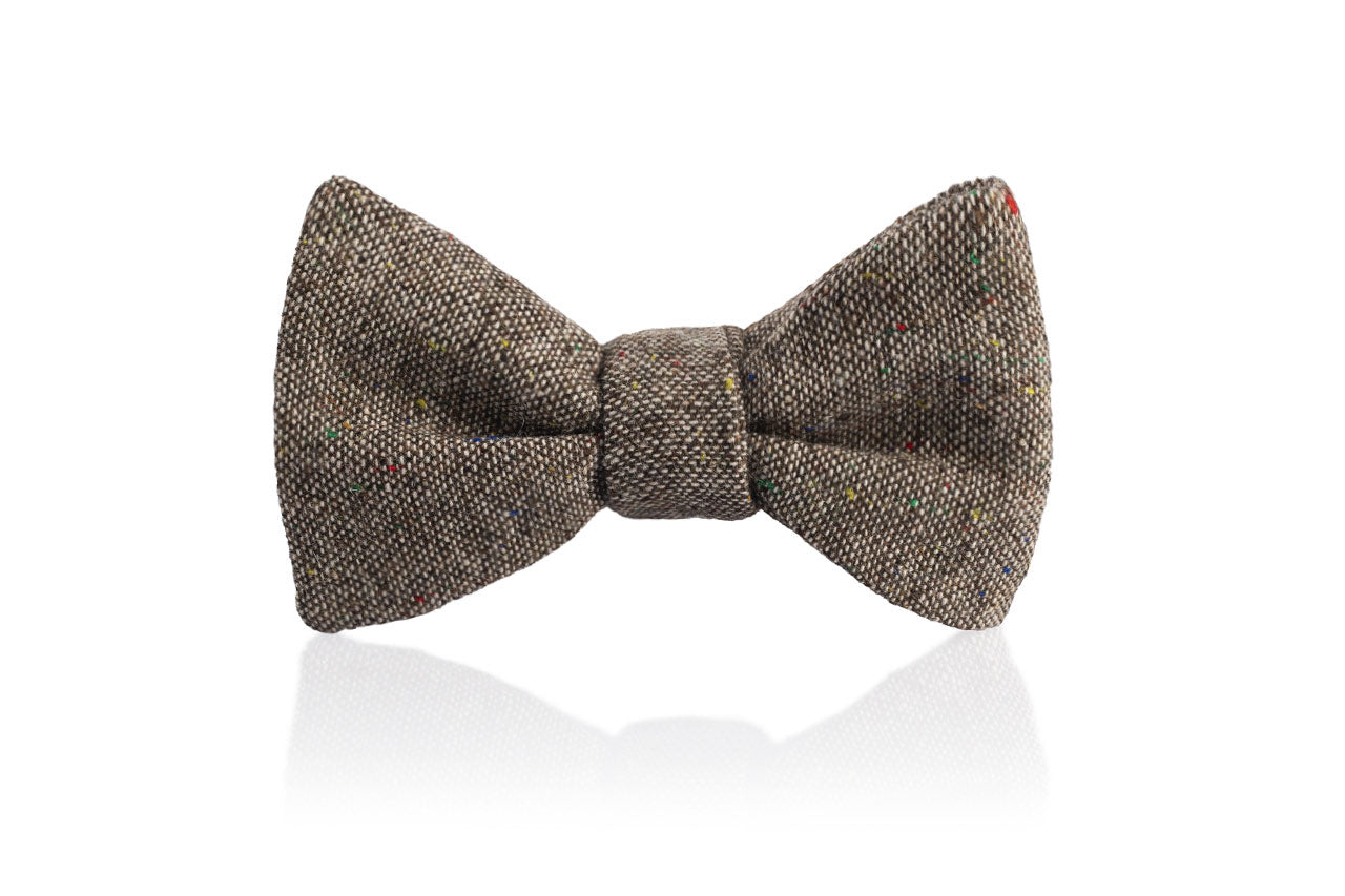 Fliege Tweed in Braun Vintage Alfredo FAFIGO