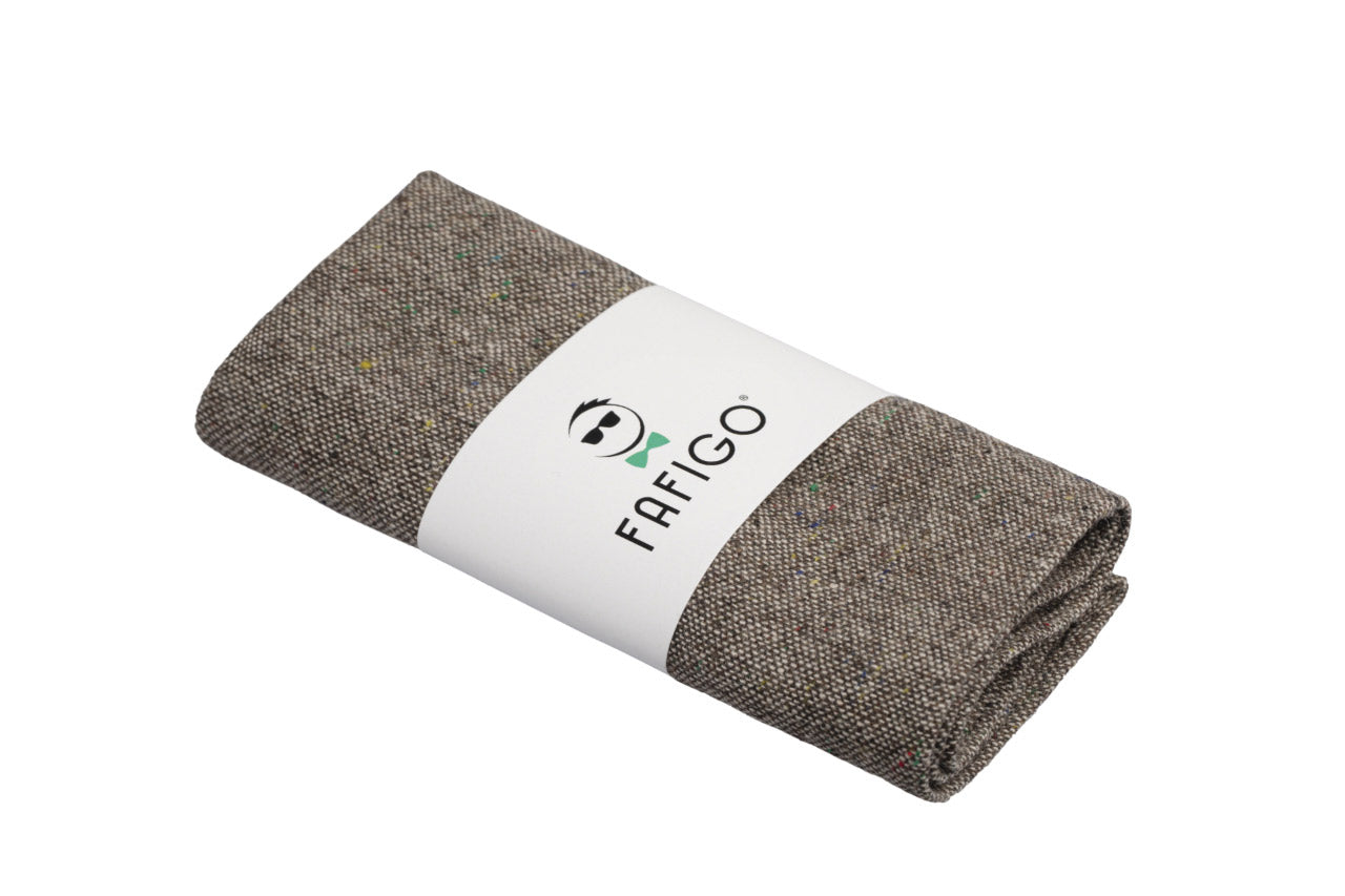 Tweed Einstecktuch in Braun Fra Alfredo FAFIGO