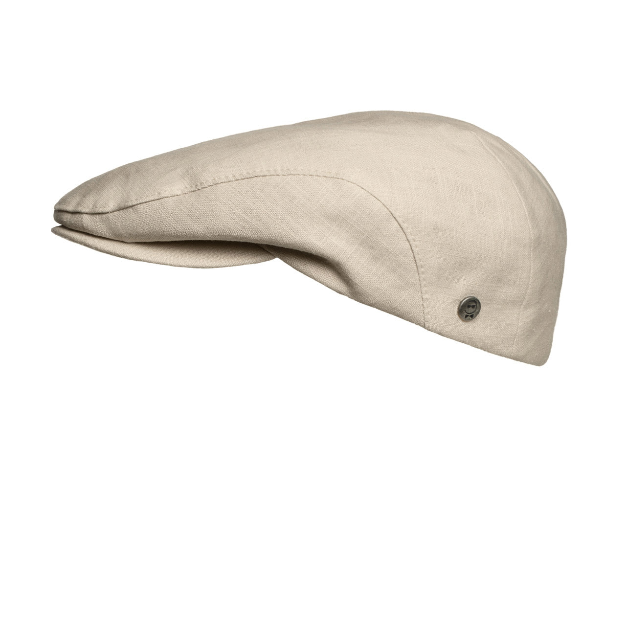 Flatcap Schiebermütze in Sandfarbe Beige aus Leinen Don Camillo FAFIGO