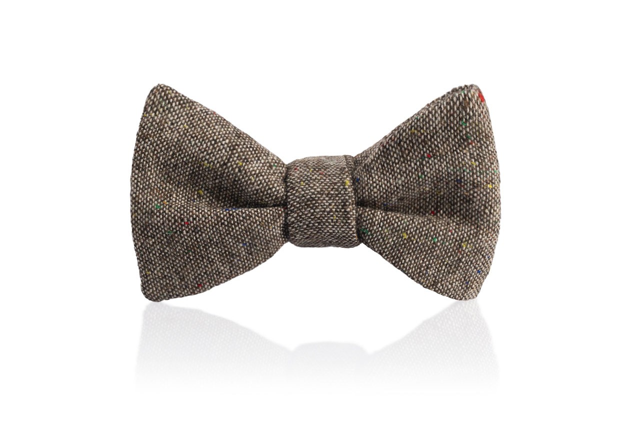 "Alfredo", braune Tweed Fliege günstig online kaufen